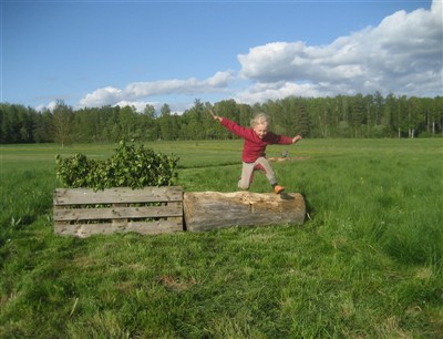 Sally hoppar terränghinder